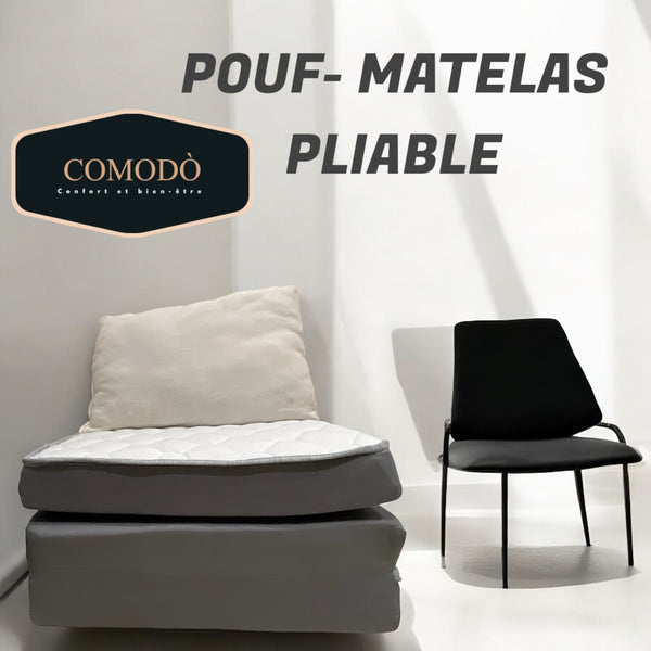 POUF-MATELAS PLIABLE  70 CM x 180CM