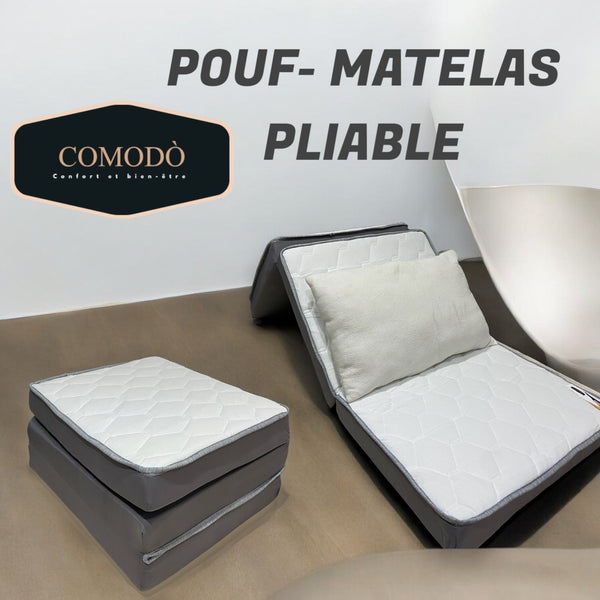 POUF-MATELAS PLIABLE  70 CM x 180CM